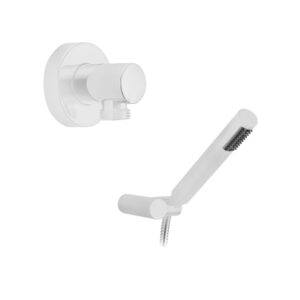 Accesorios ducha Futura con toma de agua blanco