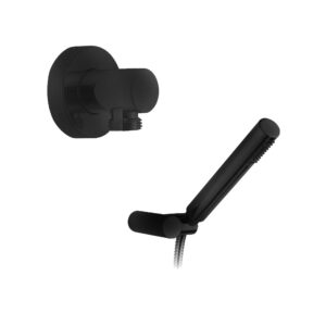 Accesorios ducha Futura con toma de agua negro