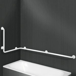 Barra de apoyo bañera en ángulo nylon