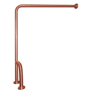Barra de apoyo suelo-pared inox cobre envejecido