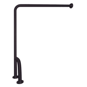 Barra de apoyo suelo-pared inox negro