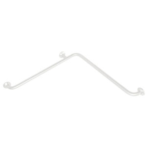 Barra de apoyo ángulo horizontal inox blanco