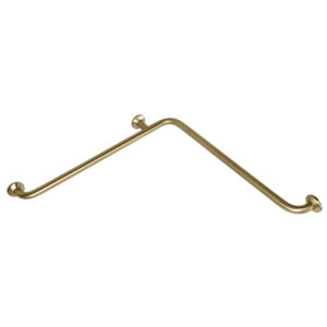 Barra de apoyo ángulo horizontal inox oro cepillado