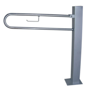 Barra de apoyo abatible suelo inox mate