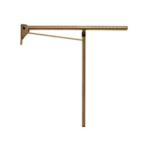 Barra de apoyo abatible mural-suelo inox bronce envejecido