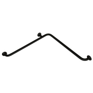Barra de apoyo ángulo horizontal inox negro