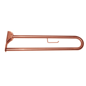 Barra de apoyo abatible inox cobre envejecido