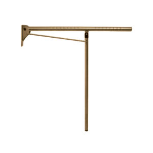 Barra de apoyo abatible mural-suelo inox bronce envejecido