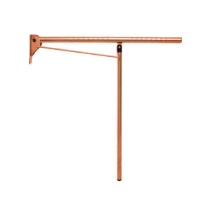 Barra de apoyo abatible mural-suelo inox cobre envejecido