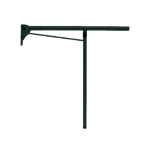 Barra de apoyo abatible mural-suelo inox blanco