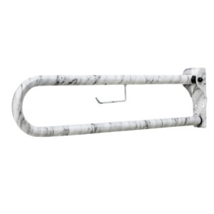 Barra de apoyo abatible 170 Luxcover mármol blanco