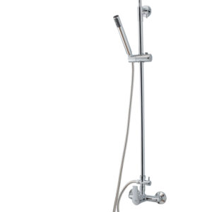 Columna ducha mezcladora Albos rociador 250 mm y flexo inox