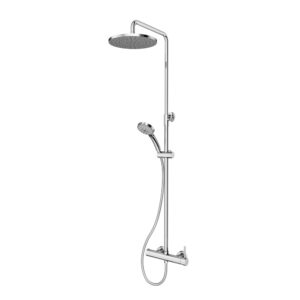 Columna ducha mezcladora Theo rociador 200 mm ABS y flexo inox