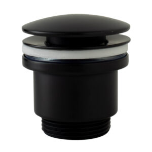 Desagüe semiautomático redondo negro