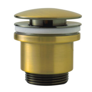 Desagüe semiautomático redondo bronce envejecido