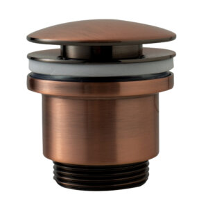 Desagüe semiautomático redondo cobre envejecido
