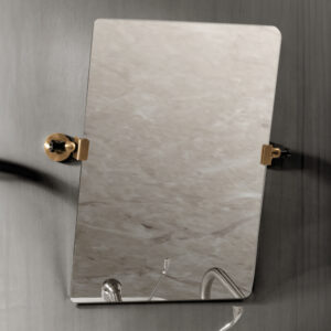 Espejo reclinable inox bronce envejecido