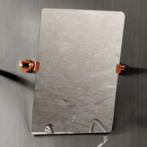 Espejo reclinable inox cobre envejecido