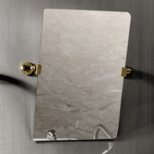 Espejo reclinable inox oro cepillado