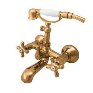 Grifo baño-ducha 1929 con accesorios bronce envejecido