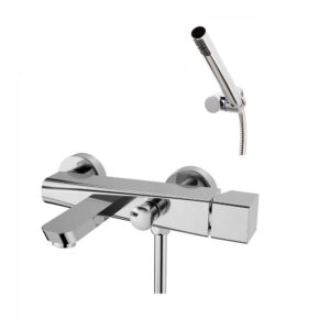 Grifo baño-ducha Koa con accesorios oro pvd