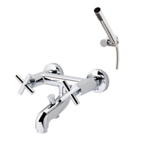 Grifo baño-ducha Matrix con accesorios cromo