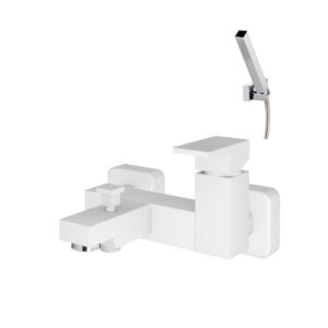Grifo baño-ducha Nitro Plus con accesorios blanco
