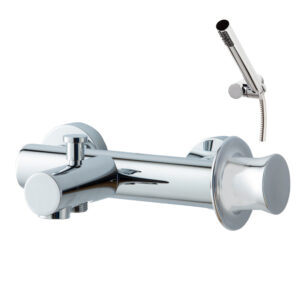 Grifo baño-ducha Chap cromo con accesorios