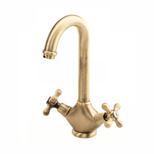 Grifo cocina bimando 1929 bronce envejecido