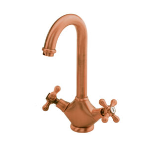 Grifo cocina bimando 1929 cobre envejecido