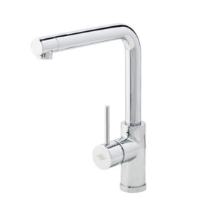 Grifo cocina caño alto recto Theo cromo