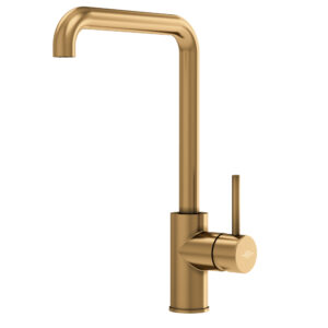 Grifo cocina caño alto Theo bronce envejecido