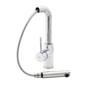 Grifo cocina Theo extraíble cromo 1F