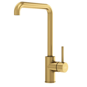 Grifo cocina caño alto Theo oro