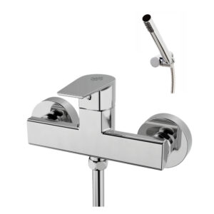 Grifo ducha Aroha cromo con accesorios de ducha