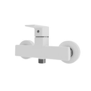 Grifo ducha Aroha blanco con accesorios de ducha