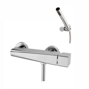 Grifo ducha Koa oro pvd con accesorios de ducha