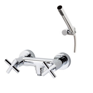 Grifo ducha Matrix con accesorios de ducha cromo