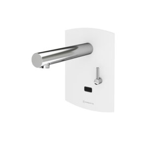 Domo Sensia PM grifo lavabo mural mezclador transformador blanco