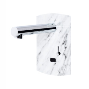 Domo Sensia PM grifo lavabo mural mezclador pila mármol blanco