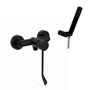 Grifo gerontológico ducha Ingo con accesorios negro