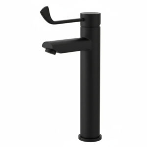 Grifo gerontológico lavabo alto karim negro