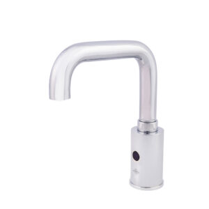 Grifo lavabo electrónico Theo Elec cromo pila giratorio