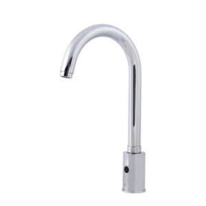 Grifo lavabo electrónico Theo Elec curvo pila giratorio