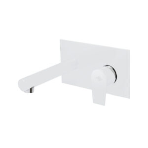 Grifo lavabo mural Aroha blanco