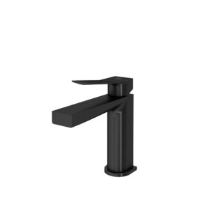 Grifo lavabo Koa cromo negro cepillado