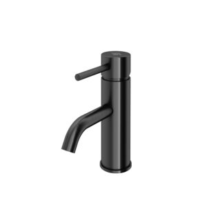 Grifo lavabo Theo cromo negro cepillado