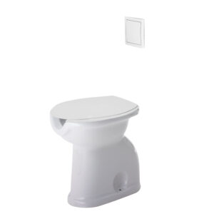 Inodoro Prestowash 720 fluxor blanco con asiento-tapa