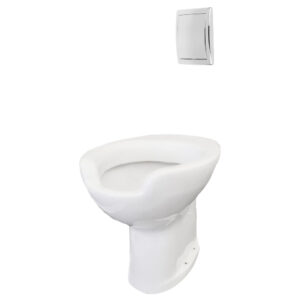 Inodoro Prestowash Basic Salida Pared con tapa asiento + 1000 A Blanco