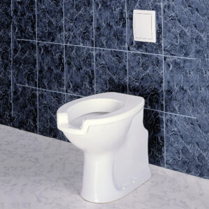 Inodoro Prestowash 720 fluxor inox con asiento